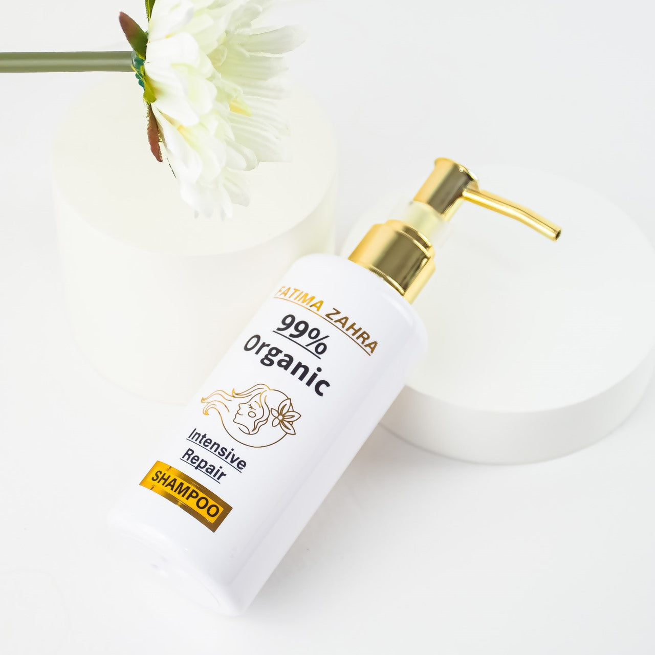 SHAMPOO Fatima Zahra Prevent Hair Loss & Detox Hair With 99% Organic Shampoo + Vitamin E 250 ML