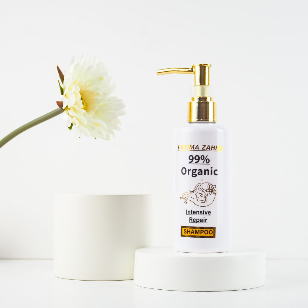 SHAMPOO Fatima Zahra Prevent Hair Loss &amp; Detox Hair With 99% Organic Shampoo + Vitamin E 250 ML