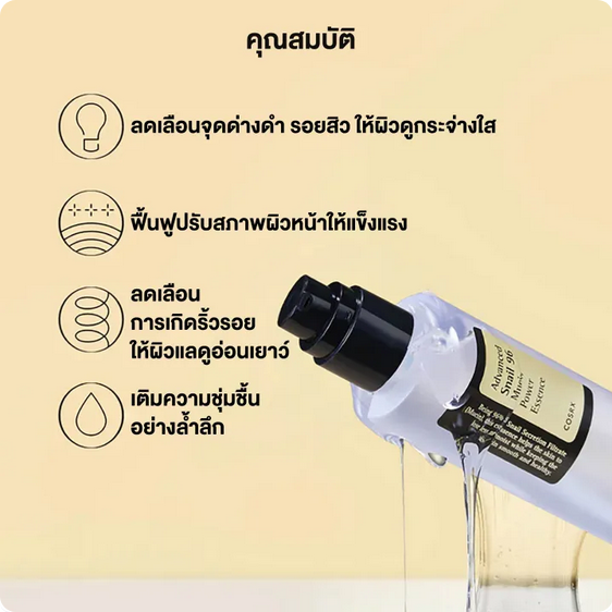 “COSRX Advanced Snail 96 Mucin Power Essence 100ml – Korean snail mucin essence with concentrated extract to boost moisture.”