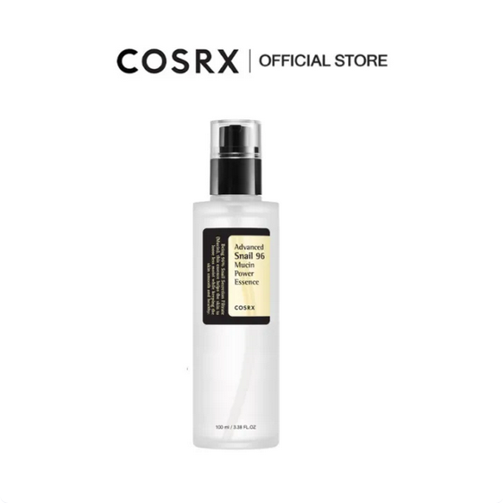“COSRX Advanced Snail 96 Mucin Power Essence 100ml – Korean snail mucin essence with concentrated extract to boost moisture.”